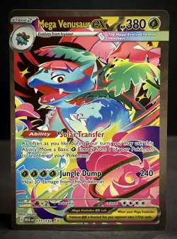Mega Venusaur EX Card Bulbasaur Ivysaur / Mega Evolution EX / Pokemon NM 🔥 - Image 3