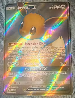 Pokemon Eevee GX Full Art Holo Black Star Promo Card SM242 Sun & Moon - Image 2