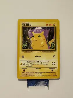 Pokemon Pikachu Card 58/102 Base Set LP - Image 1