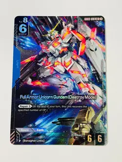 Full Armor Unicorn Gundam Destroy Mode GD03-010 U+ R+ Alt Art Steel Requiem CARD - Image 3