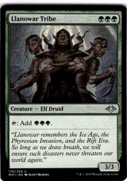 MTG Llanowar Tribe Modern Horizons Uncommon #170 - Image 1