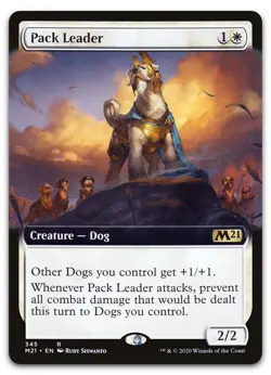 Pack Leader (Extended Art) #345 (NM) Core Set 2021 M21 Magic MTG - Image 1