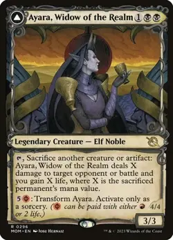Ayara, Widow of the Realm (Showcase) March of the Machine #296 Rare - Image 1