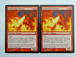 MTG 2x Forgestoker Dragon Born of the Gods NM - Image 1