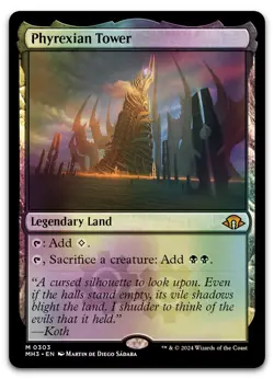 Phyrexian Tower #303 (Foil) (NM) Modern Horizons 3 MH3 Magic MTG - Image 1