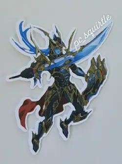 *Plus Free Sticker* Black Luster Soldier - Soldier of Chaos OP17-EN003 NM Yugioh - Image 2
