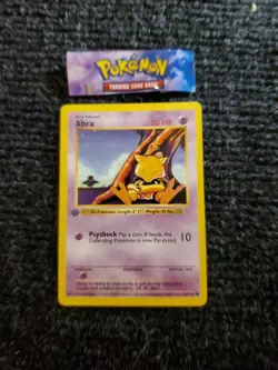 Abra - 43/102 - Pokemon Base Set Shadowless 1st Edition Card WOTC NM - Image 1