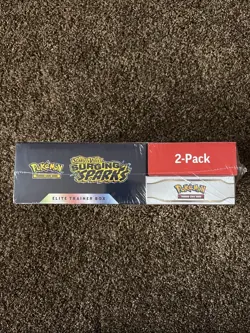 Pokemon Scarlet and Violet Surging Sparks ETB & Booster Bundle Costco 2-pack - Image 3