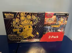 Pokemon Scarlet and Violet Surging Sparks ETB & Booster Bundle Costco 2-pack - Image 1