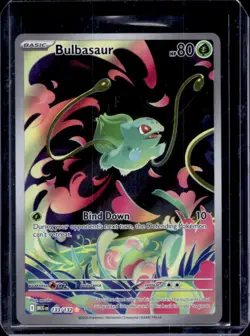 2025 Pokemon Mega Evolution MEG EN Bulbasaur Illustration Rare #133/132 - Image 1