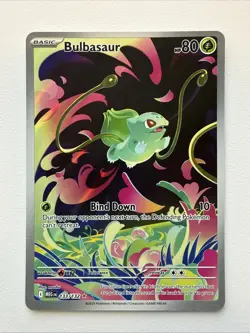 Bulbasaur 133/132 English MEG EN-Mega Evolutions Illustration Rare Pokemon Card - Image 1