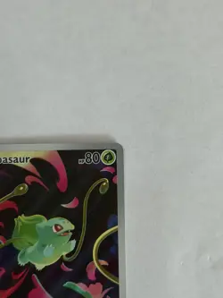 2025 POKEMON MEGA EVOLUTION - MEG EN #133/132 BULBASAUR ILLUSTRATION RARE NM/M - Image 3