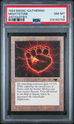 MIGHTSTONE Antiquities Reserved List PSA 8 Vintage MTG [Nostalgium] - Image 1