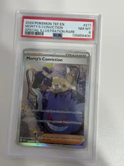 Pokemon TCG Trainer Morty's Conviction 211/162 Temporal Forces - Image 1