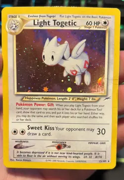 Pokemon TCG - Light Togetic 15/105 Holo - Neo Destiny - Unlimited - DMG - ENG - Image 1