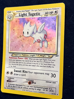 Pokemon TCG Light Togetic 15/105 Neo Destiny Holo Rare NM Unlimited Great Gift - Image 2