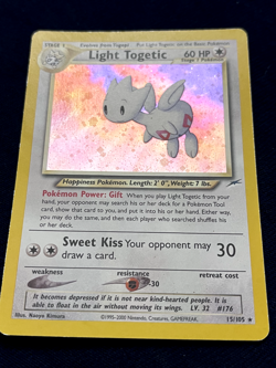 Pokemon TCG Light Togetic 15/105 Neo Destiny Holo Rare NM Unlimited Great Gift - Image 3