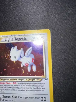 Pokemon TCG Light Togetic 15/105 Neo Destiny Holo - Image 3