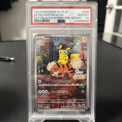 PSA 10 Detective Pikachu 098/SV-P Pre-Order Promo Japanese Pokemon Card GEM MINT - Image 1
