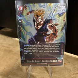 Son Gohan: Adolescence #FB08-012 SR - Dragon Ball Super card game - Image 1