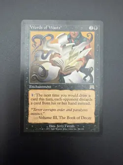 MTG; Words of Waste; Onslaught; Magic the Gathering; LP - Image 2