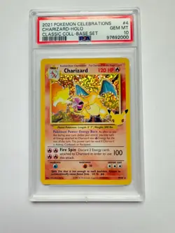 2021 Pokemon Celebrations Classic Coll #4 Charizard Holo PSA 10 - Image 1