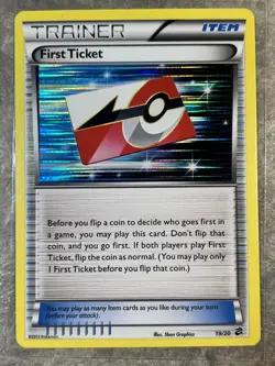 First Ticket 19/20 Pokemon TCG Trainer Card Dragon Vault Holo Rare (Near Mint) - Image 1