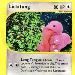 Lickitung - Reg - Pokemon TCG - Aquapolis - 90147 - COMMON ~ LP - Image 1