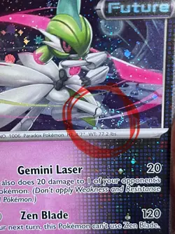 POKEMON IRON VALIANT 079/162 UNCOMMON COSMOS HOLO WITH SWIRL TEMPORAL FORCES NM - Image 2