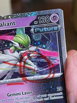 POKEMON IRON VALIANT 079/162 UNCOMMON COSMOS HOLO WITH SWIRL TEMPORAL FORCES NM - Image 3