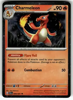 Charmeleon - (Cosmos Holo) 008/091 NM Pokemon Card TCG - Image 1