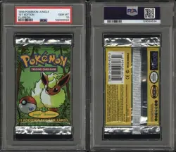 1999 Pokemon Jungle 1st Ed PSA 10 Sealed Booster Packs Near-Sequential Cert Run - Image 4