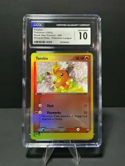 Pokemon Torchic #8 2003 Reverse Holo Promo CGC 10 - Image 1