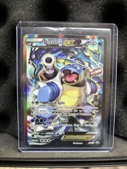 Pokemon TCG Card - Blastoise EX XY122 Black Star Promo Full Art XY Holo Rare - Image 1