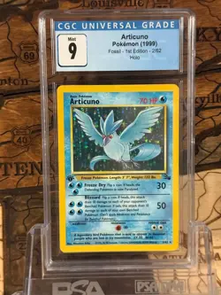 1999 Pokemon Articuno 2/62 Fossil Holo 1st Edition CGC 9 - Image 1