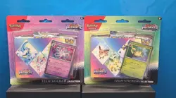 Pokemon Prismatic Evolutions Tech Sticker Collection Lot of 2 (Leafeon Sylveon) - Image 1