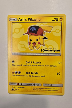 Pokemon Ash's Pikachu SM111 Promo LP - Image 1
