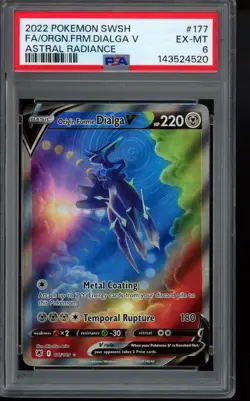 2022 Origin Forme Dialga V 177/189 Swsh10: Astral Radiance Holo PSA 6 Pokemon - Image 1