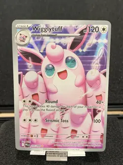 Pokemon TCG Phantasmal Flames Wigglytuff Illustration Rare 105/094 - Image 2