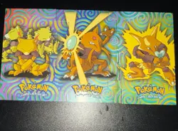 Pokemon TOPPS The Movie Animation Non Holo DIE Abra Kadabra Alakazam EV7-9 of 12 - Image 1