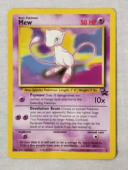 Played (HP) Mew - Normal #8 Black Star Promo Pokemon TCG - Image 1