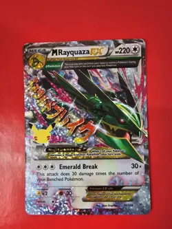 POKEMON TCG MEGA M RAYQUAZA EX 76/108 HOLO NM CELEBRATIONS - Image 1