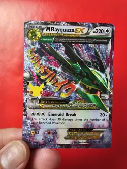 POKEMON TCG MEGA M RAYQUAZA EX 76/108 HOLO NM CELEBRATIONS - Image 3