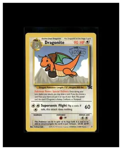 1999 Pokemon TCG Dragonite #5 Black Star Promo WB the First Movie - Image 1