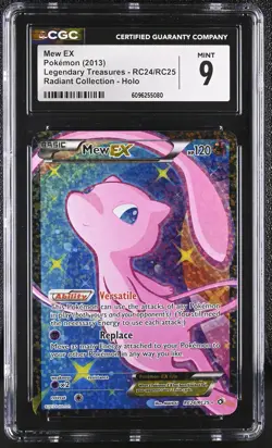 CGC 9 Mew EX Legendary Treasures RC24/RC25 Radiant (Collection) Holo Pokemon - Image 1