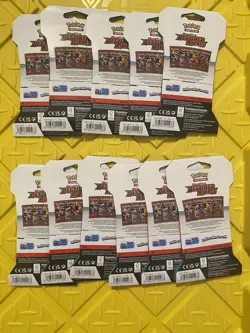 Lot of 11 Pokemon TCG Destined Rivals Booster Packs Sleeved Blister Packs New - Image 2