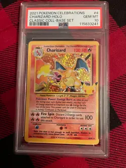2021 POKEMON CELEBRATIONS CLASSIC COLLECTION #4 CHARIZARD-HOLO PSA 10 - Image 1