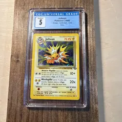1999 Spanish Pokemon Jungle Jolteon Holo Rare #4 Graded PSA 5 - Image 1
