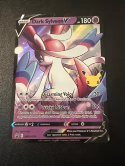 Dark Sylveon V ⭐ SWSH134 Holo Promo SWSH Black Star Pokemon NM - Image 1