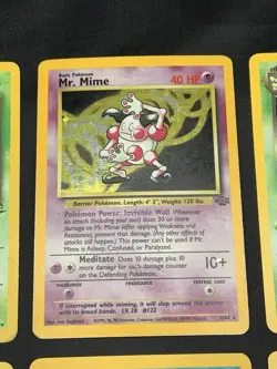 Vintage Holo Rare Pokemon TCG WOTC 1999 Fossil, Jungle, Base Set 2 Scyther MP/HP - Image 3